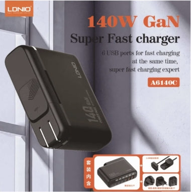 LDNIO A6140C 140W GaN Super Fast Desktop Charger