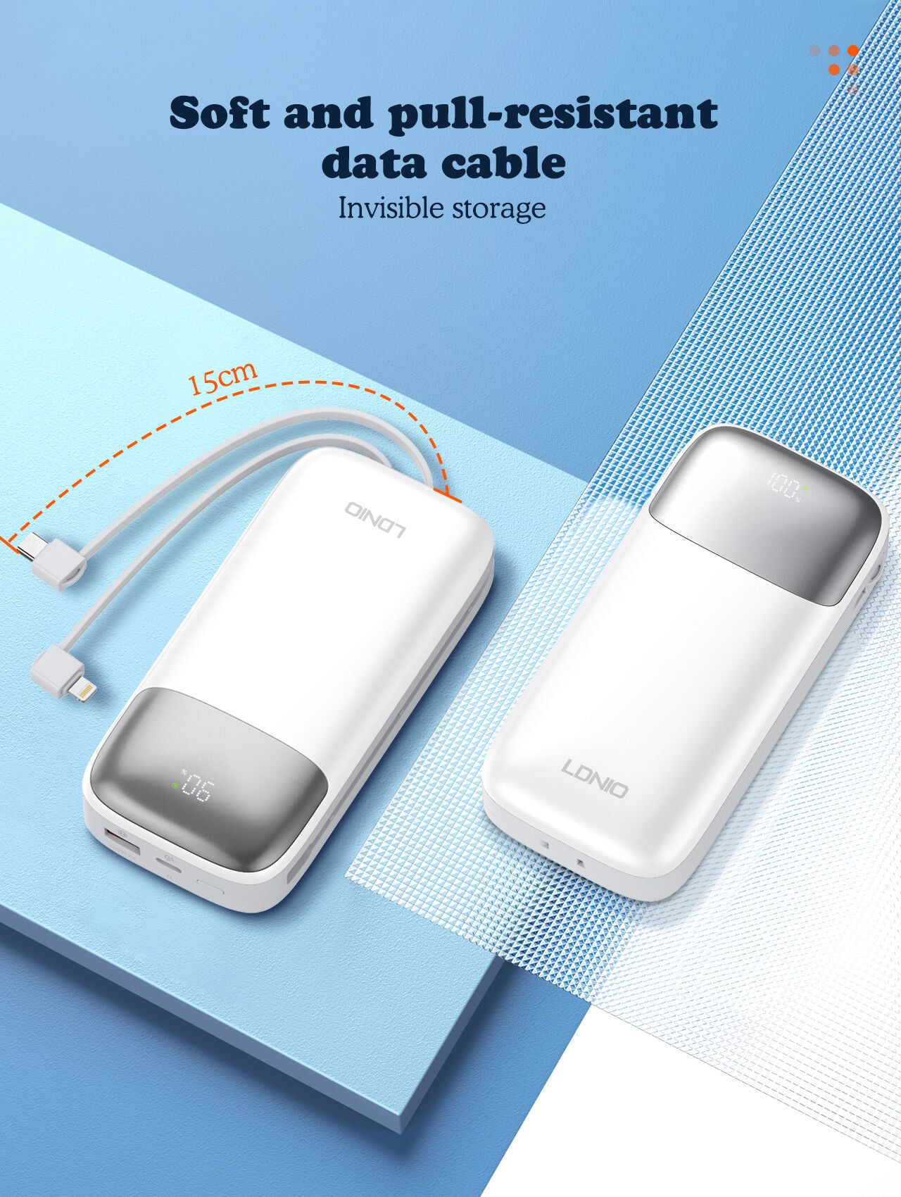 LDNIO PQ20 20000mAh 22.5W fast charging Power Bank