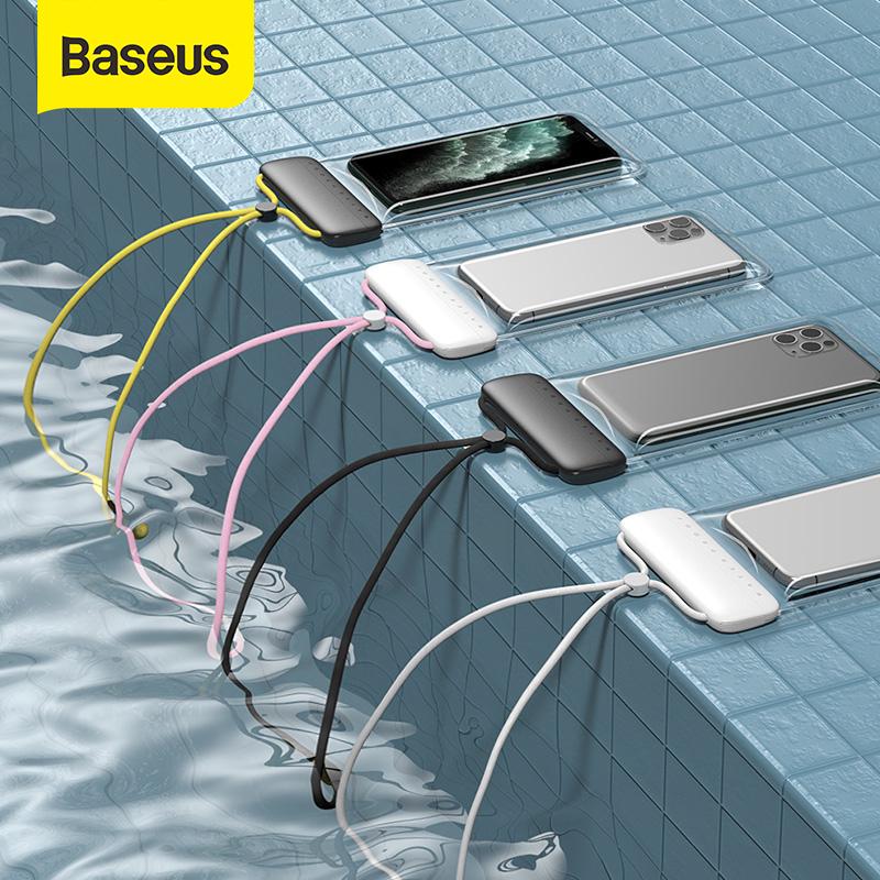BASEUS Let's Go Slip Cover Waterproof Bag Universal Swimming Bag for under 7.2 inch Phones