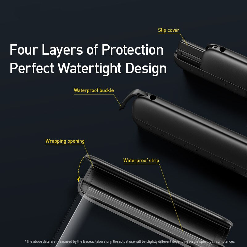 BASEUS Let's Go Slip Cover Waterproof Bag Universal Swimming Bag for under 7.2 inch Phones
