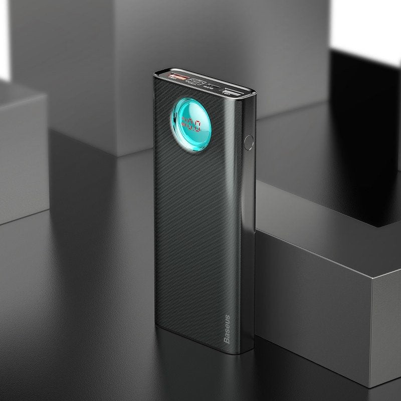 Baseus Amblight Digital Display Quick charge PD3.0+QC3.0 Power Bank 18W 20000mAh Black