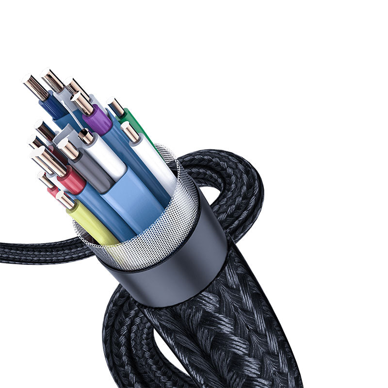 Baseus Enjoyment Series HD Male To VGA Male Adapter Cable 2m Dark gray