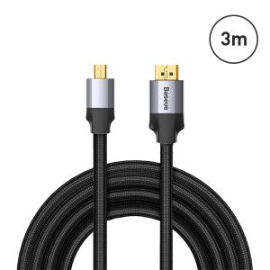 Baseus Enjoyment Series Male MiniDP To DP Male bidirectional Adapter Cable 3m Dark gray