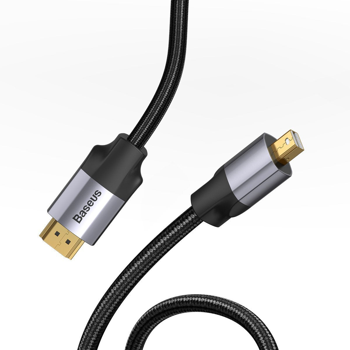 Baseus Enjoyment Series MiniDP Male To 4KHD Male Adapter Cable 2m Dark gray
