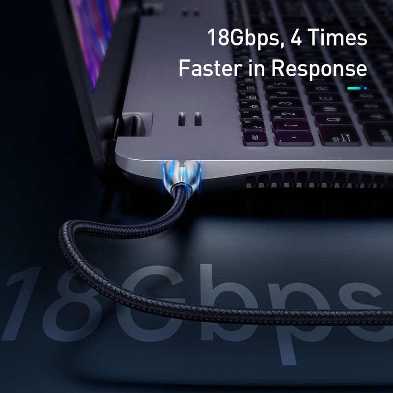 Baseus Horizontal 4K HDMI Male To Male Adapter 2.0 Cable