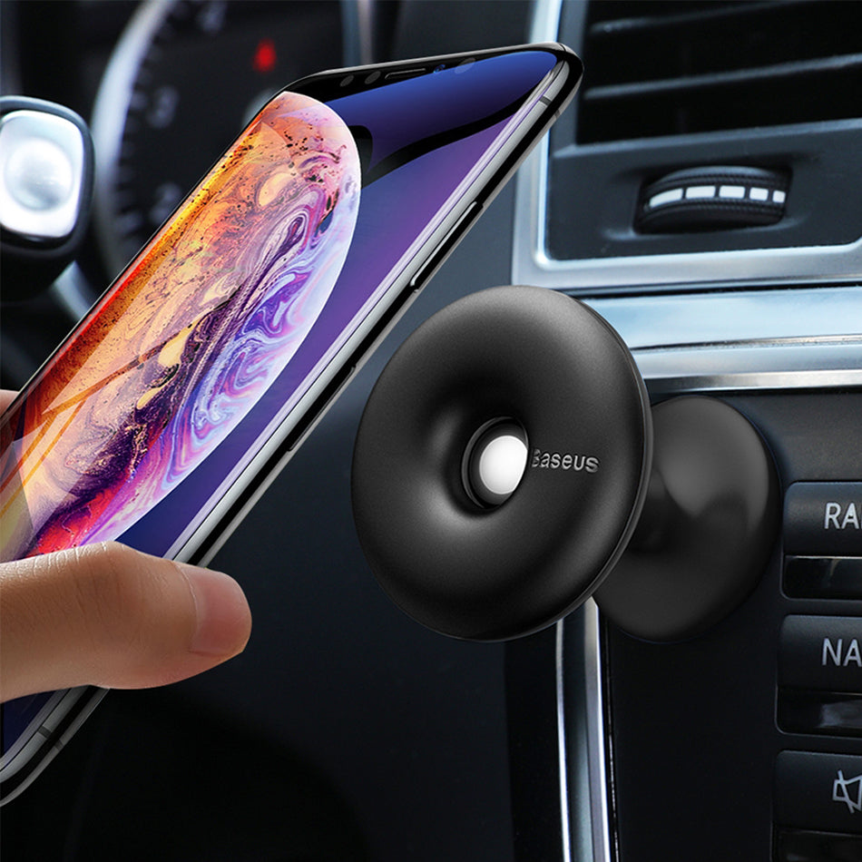 BASEUS 360° Rotation Star Ring Magnetic Car Bracket (Paste type) - Black