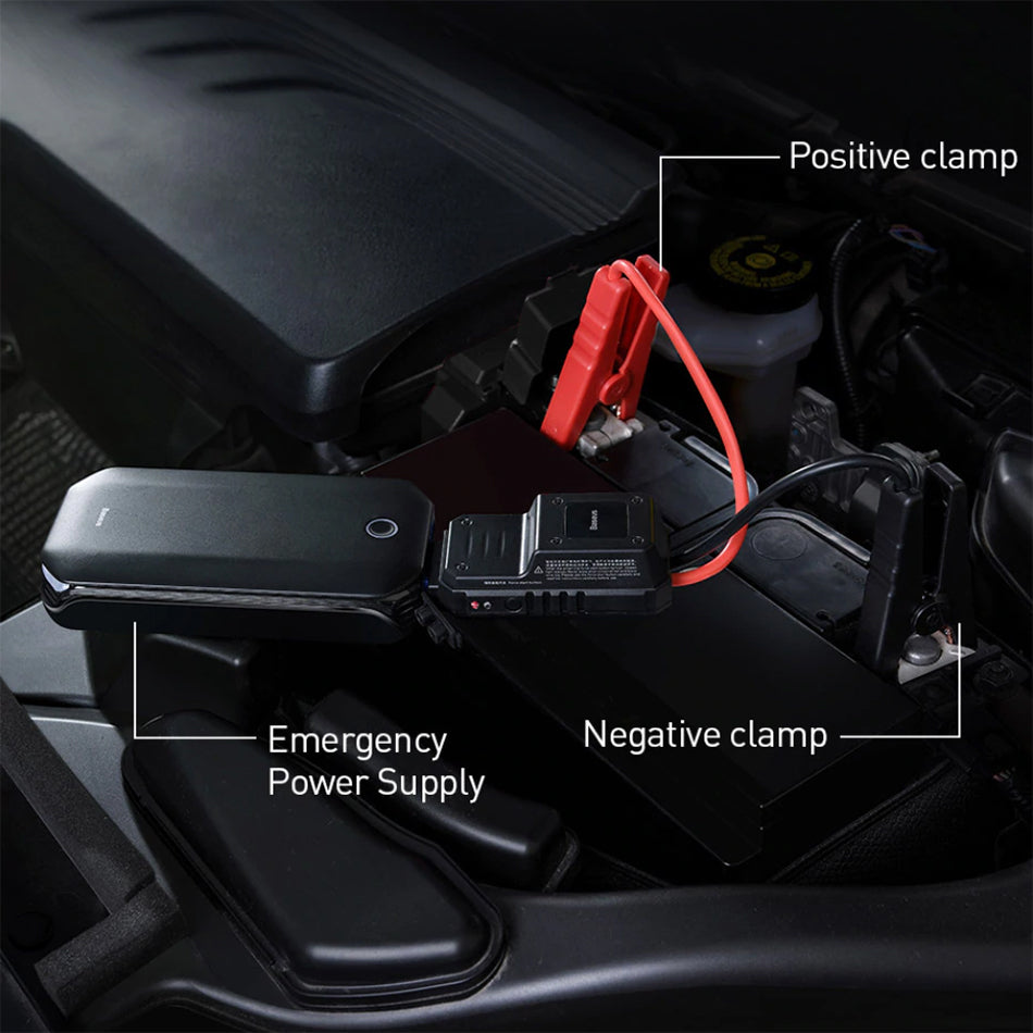 Baseus Super Energy Car Jump Starter(8000mAh,5V/2.4A)Black
