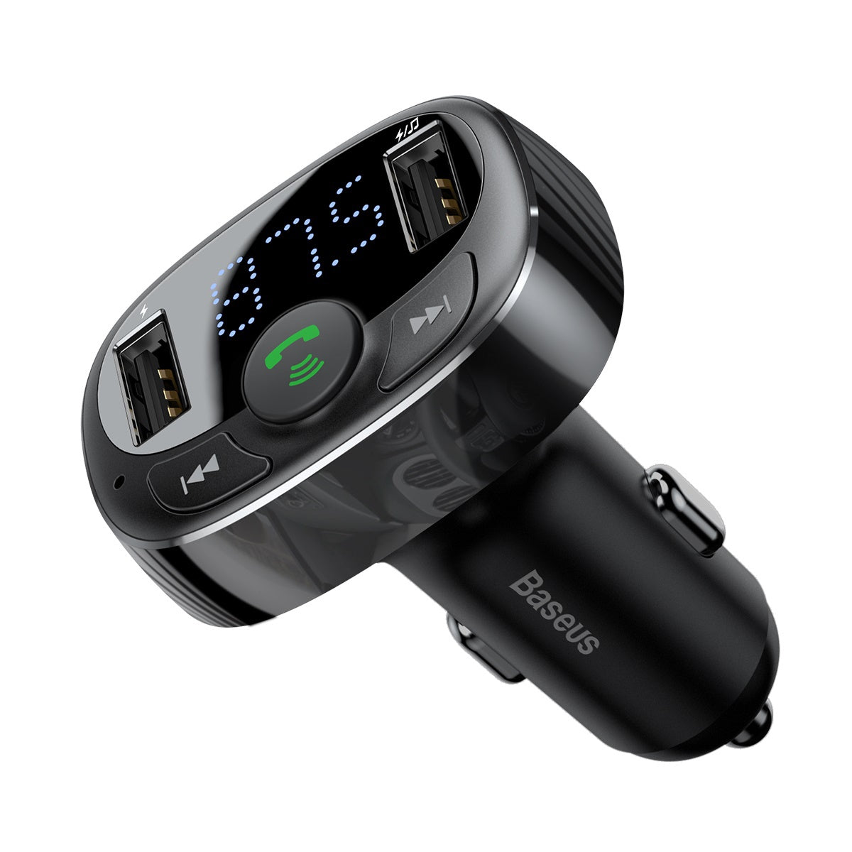 Baseus T typed S-09A wireless MP3 car charger(Standard edition)Black