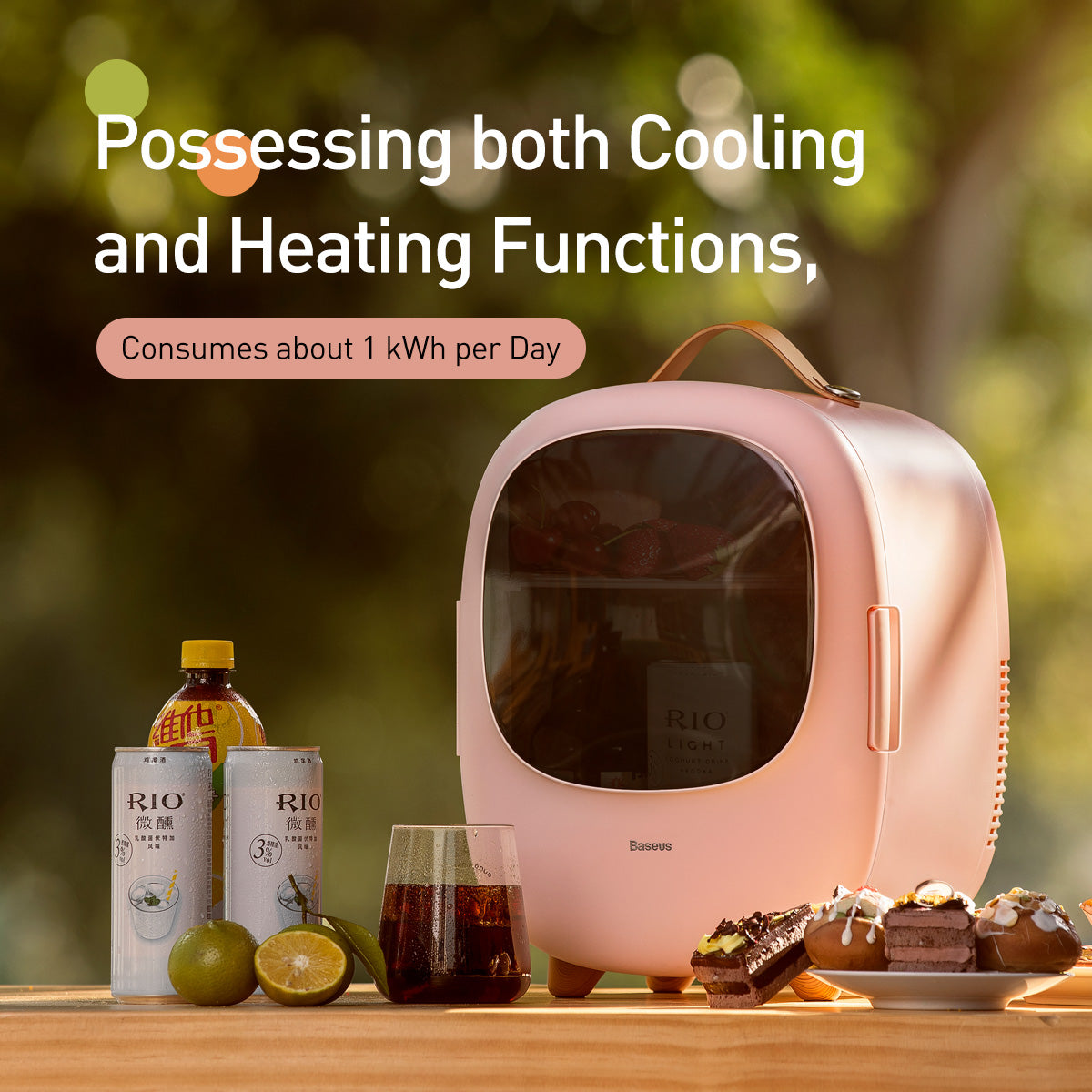 Baseus Zero Space Refrigerator (8L Winter heat preservation and Cooling in Summer)220V CN Plug