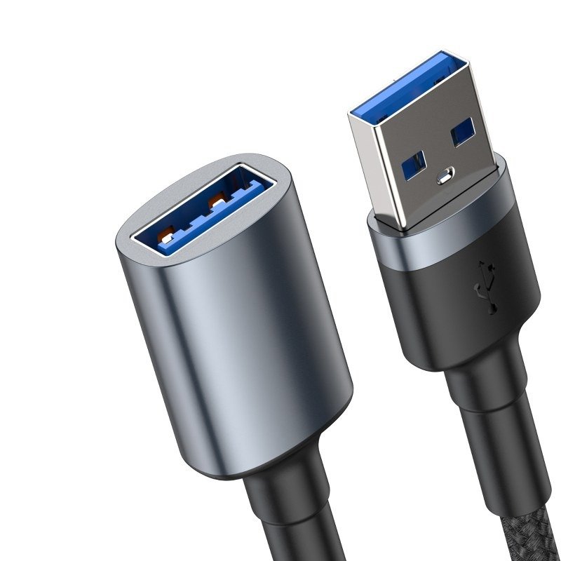 Baseus cafule Cable USB3.0 Male TO USB3.0 Female 2A 1m Dark gray