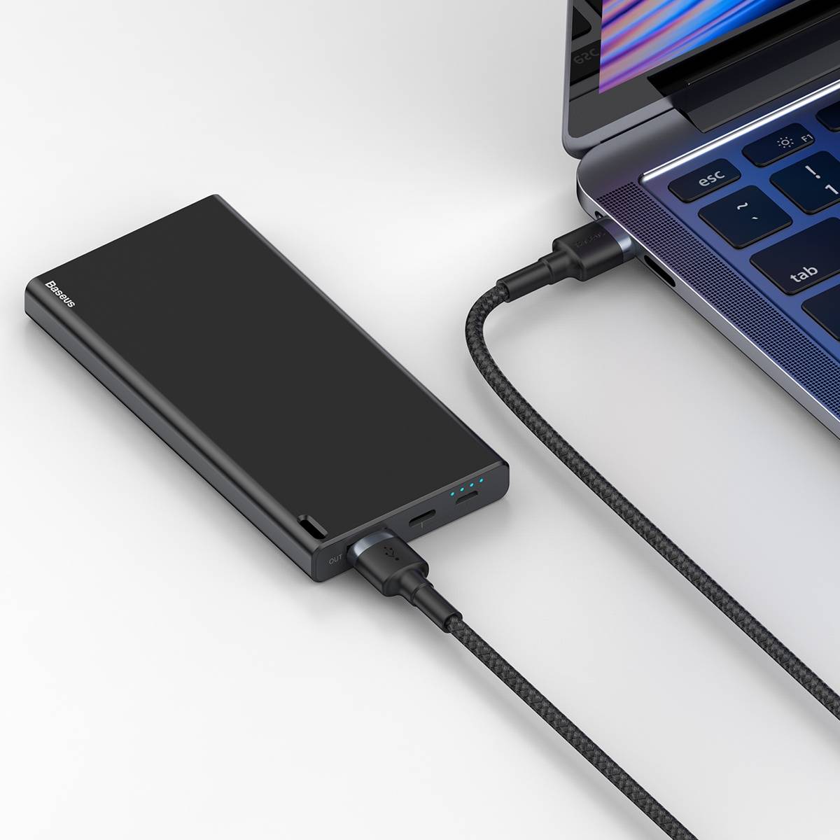 Baseus cafule Cable USB3.0 Male TO USB3.0 Male 2A 1m Dark gray