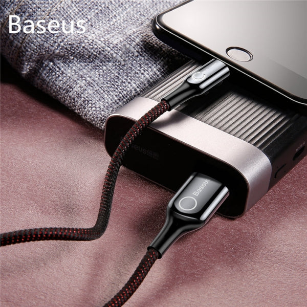 Baseus C-shaped Light Intelligent power-off Cable Black