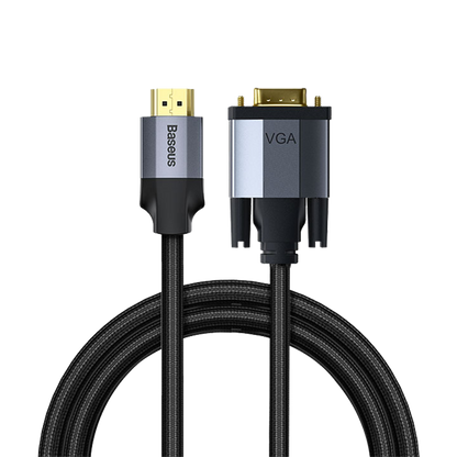 Baseus Enjoyment Series HD Male To VGA Male Adapter Cable 2m Dark gray
