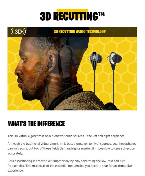 Baseus Immersive virtual 3D gaming earphone H08 Black