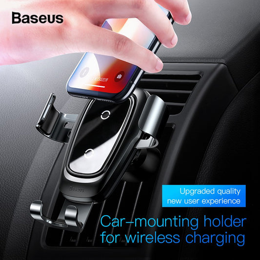 Baseus Metal Wireless Charger Gravity Car MountTarnish