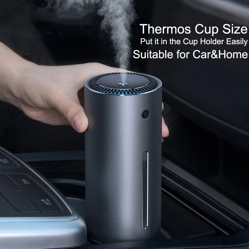 Baseus CRJSQ01 300ml Alloy Air Humidifier Aroma Essential Oil Diffuser for Home Office Car