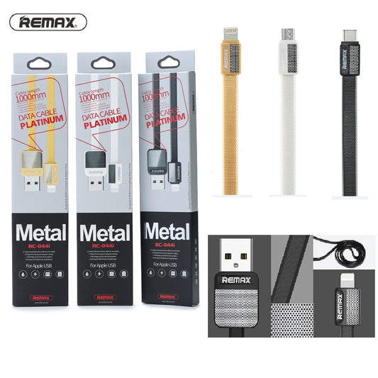 Remax RC-044 Cable for iPhone/Mirco/Type-c Black 1 meter